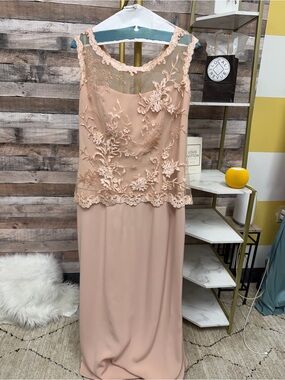 Montage by Mon Cheri Pink Embroidered Formal Dress 12